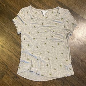 Arizona Gray Succulent Plant T Shirt Small EUC S
